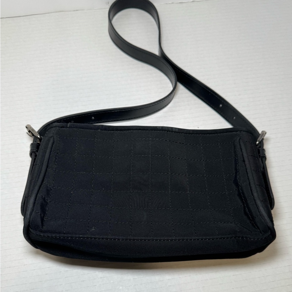 vintage Esprit black quilted shoulder bag y2k - Picture 9 of 13